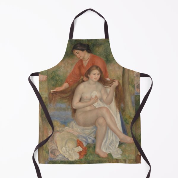 Item preview, Bather and Maid La Toilette De La Baigneuse by Pierre-Auguste Renoir: Fine Art Poster designed and sold by artofuniverse.