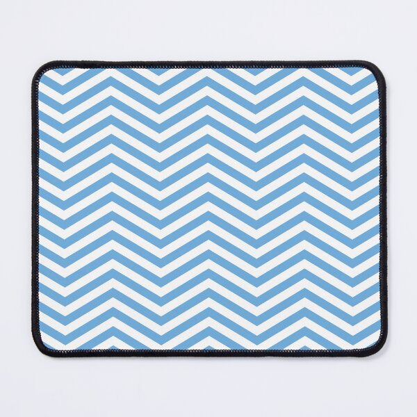 Item preview, White And Sky Blue Chevron Zigzag Pattern designed and sold by pattern-archive.