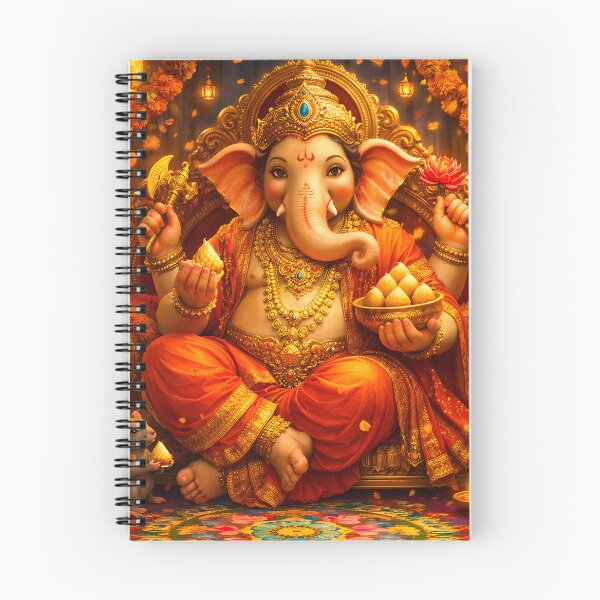 Item preview, Lord Ganesha Divine Elephant God | Hindu Spiritual Art | Ganpati Blessings Design designed and sold by CosmicLotusArt.
