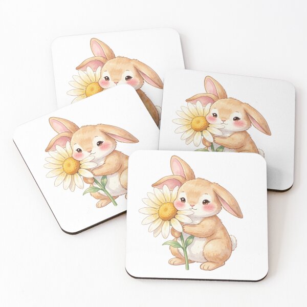 Item preview, Bunny Holding a Flower ?? designed and sold by catcurio.