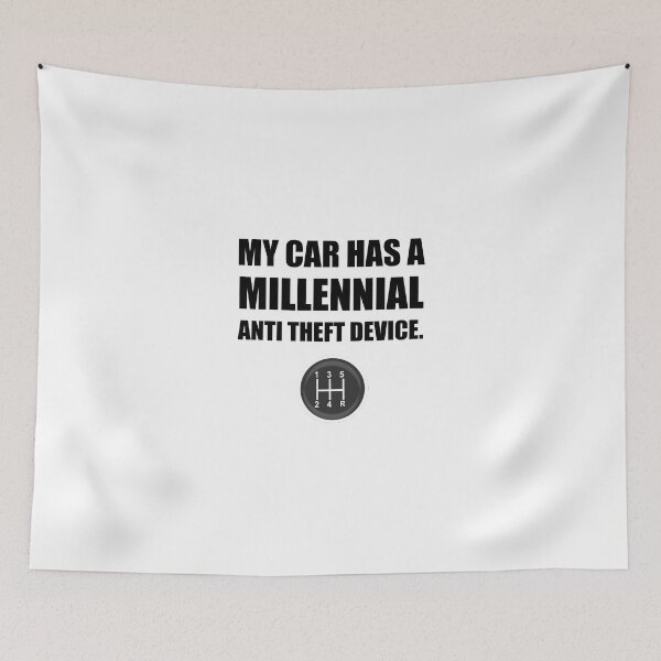 Item preview, Millennial Anti Theft Car Stick Shift Funny designed and sold by TheBestStore.