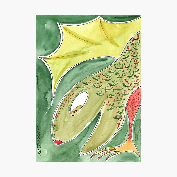 Artikelvorschau, Drache, Nasty Lizzard, Drache, Böse Eidechse entworfen und verkauft von Anke‘s Bazaar.