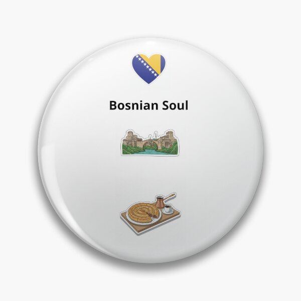 Item preview, Bosnian Soul - Bosnia Culture, Mostar Bridge and traditional food  designed and sold by Mastalina99.