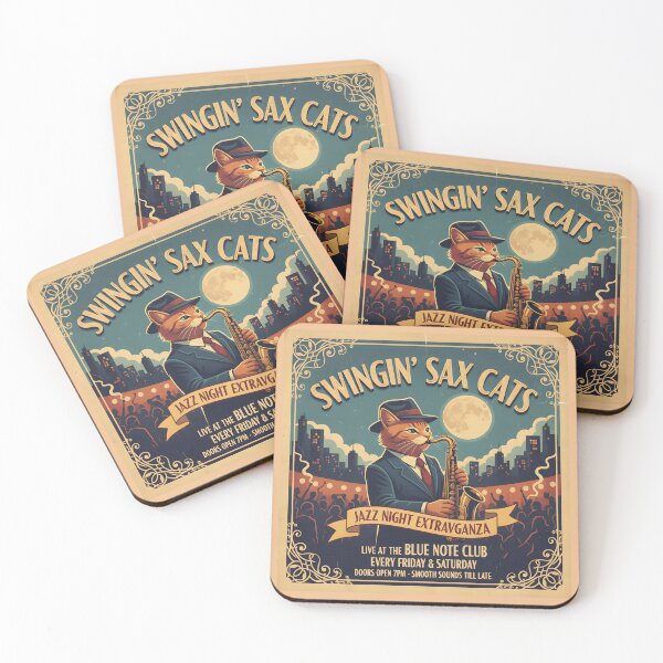 Item preview, Swingin' Sax Cats designed and sold by Artquinox.