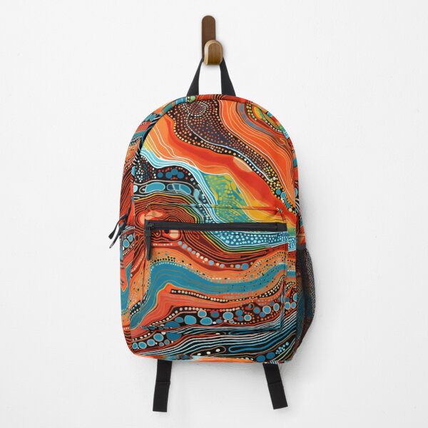 Item preview, Aboriginal Inspired Dot Art - Deep-Sea Lava Paths designed and sold by GrinGalore.