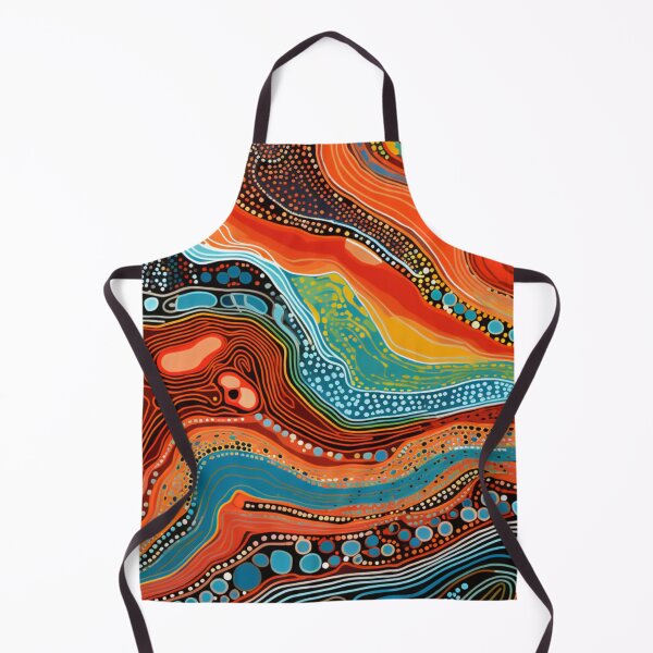 Item preview, Aboriginal Inspired Dot Art - Deep-Sea Lava Paths designed and sold by GrinGalore.