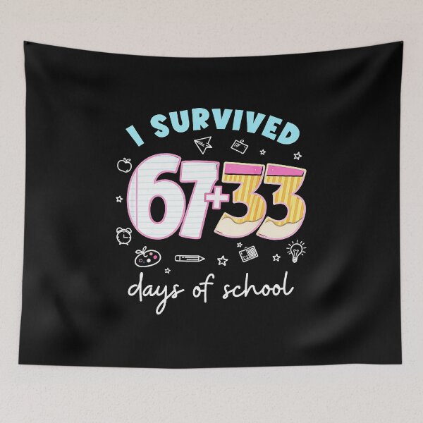 Item preview, I Survived 100 Days of School Cute Doodle Style designed and sold by gladysenglish.