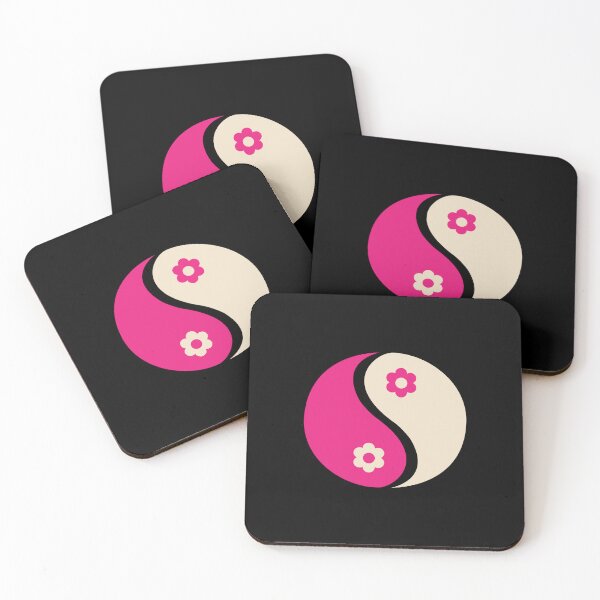 Item preview, Pink Pulse Floral Yin Yang Zen designed and sold by LekkieStudioArt.
