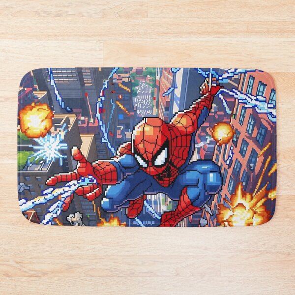 Item preview, Pixel Hero Swing – Retro Arcade City Action designed and sold by PosterFuel.
