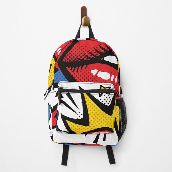 Item preview, grunge pop art lips with a red lipstick splash and ink splatter details, creating an edgy urban kiss illustration ideal for fashion, beauty, tattoo, poster1 designed and sold by Dejbar.