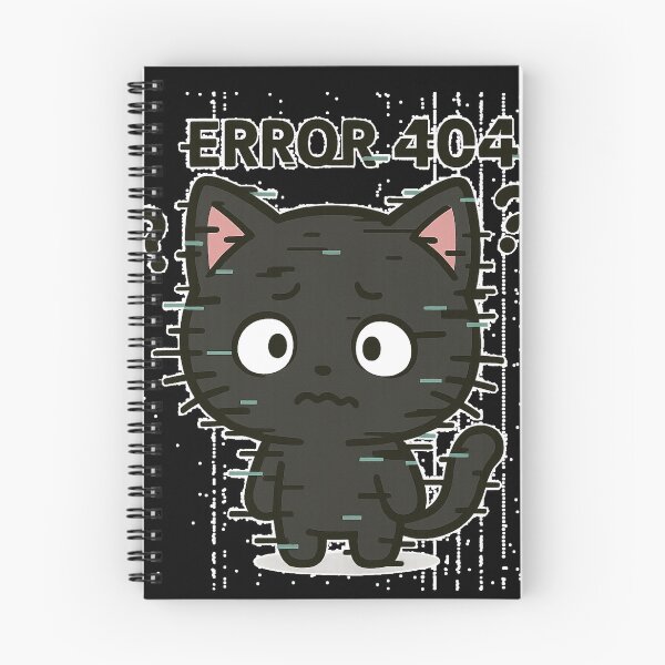Item preview, “Error 404” black cat design designed and sold by Primprapar.