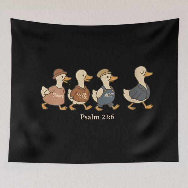 Item preview, Surely Goodness and Mercy Shall Follow Me Psalm 23:6 Cute Duckling Parody designed and sold by WilliaMaler.