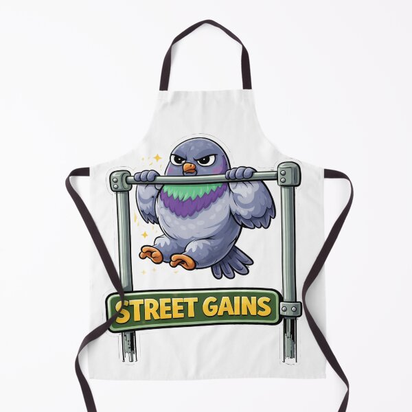 Item preview, Pigeon Gym Fitness Sticker – Street Gains designed and sold by les3cerises.