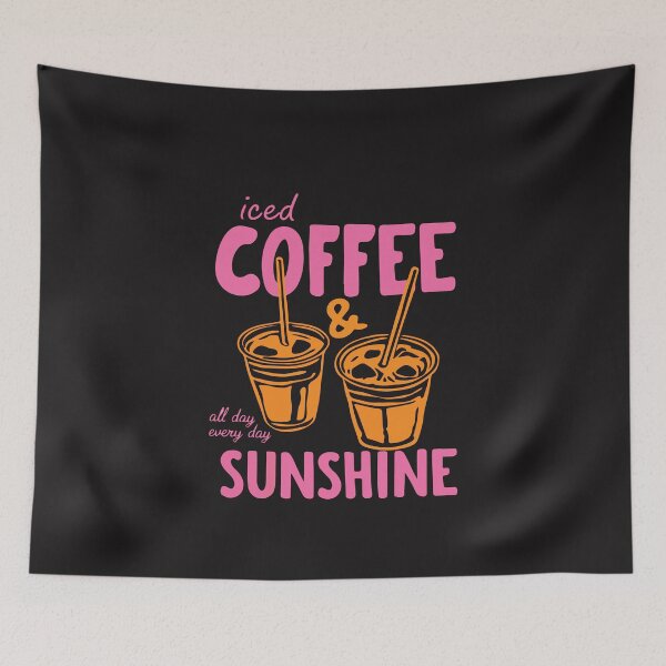 Item preview, Iced Coffee & Sunshine All Day – Funny Summer Coffee Lover designed and sold by kiralynstration.