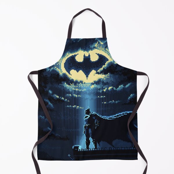 Item preview, Dark Knight Pixel Skyline – Retro Vigilante Night Art designed and sold by PosterFuel.
