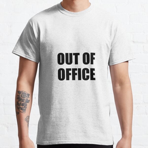  Out of office - work from home, vacation, holiday T-Shirt :  Clothing, Shoes & Jewelry