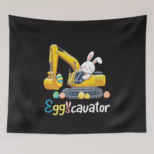 Item preview, Eggscavator Bunny – Funny Easter Excavator Kids designed and sold by kiralynstration.