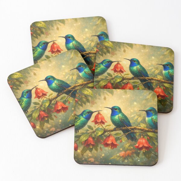 Item preview, Floating harmony of hummingbirds designed and sold by Sigtrix.