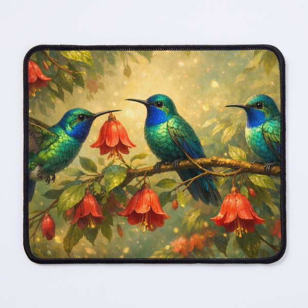 Item preview, Floating harmony of hummingbirds designed and sold by Sigtrix.