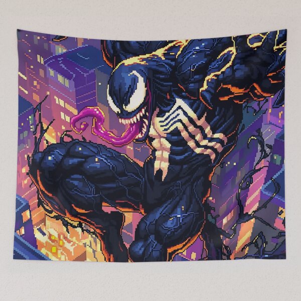 Item preview, Symbiote Chaos – Dark Pixel Monster City designed and sold by PosterFuel.