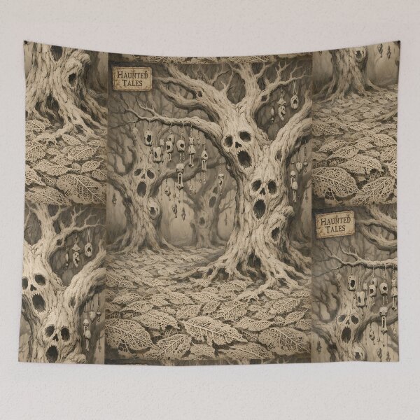 Item preview, The Ossuary Oaks - Dark Fantasy Haunted Forest designed and sold by bapupa.