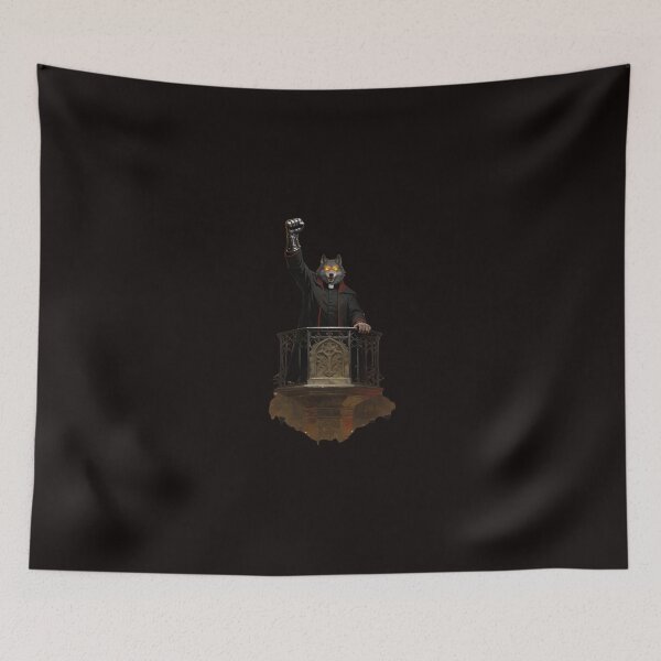 Item preview, Raise Your Fist Evangelist — Dark Sacred Wolf Art designed and sold by GeoWhimsy Studio.