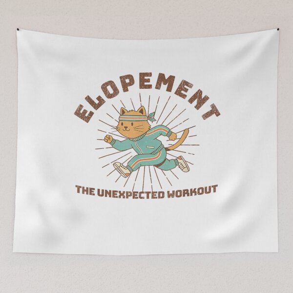 Item preview, Elopement The Unexpected Workout Funny Running Cat  designed and sold by Melissanet.