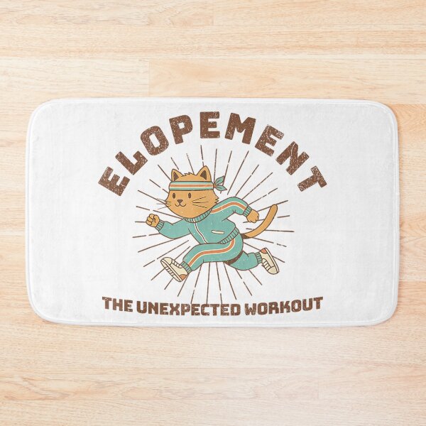 Item preview, Elopement The Unexpected Workout Funny Running Cat  designed and sold by Melissanet.