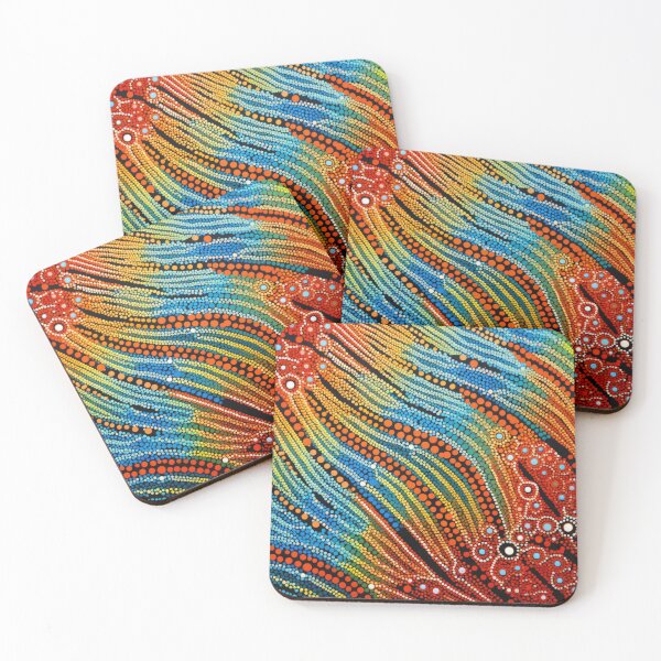 Item preview, Aboriginal Inspired Dot Art - Deep Sea Floral Plants designed and sold by GrinGalore.