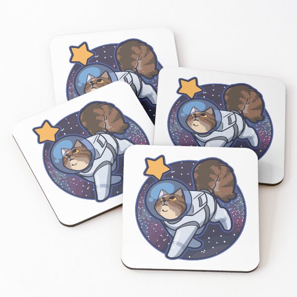 Item preview, Cosmic Space Cat Head Portrait designed and sold by dalecvx.