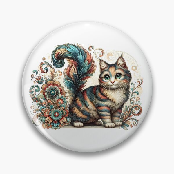 Item preview, Beautiful Cat With Feathered Tail designed and sold by Artquinox.