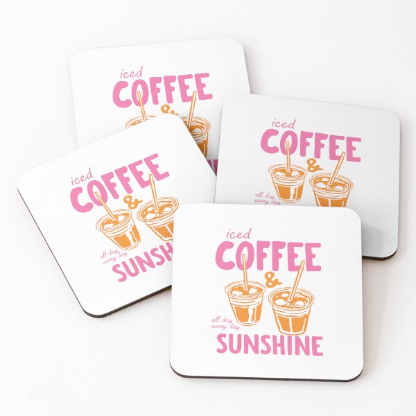 Item preview, Iced Coffee & Sunshine All Day Every Day Summer Vibes designed and sold by kiralynstration.