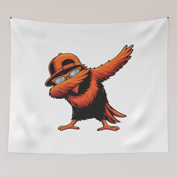 Item preview, Dabbing Oriole Bird Funny Dance Retro Style designed and sold by kiralynstration.