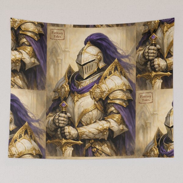Item preview, The Gilded Monolith - Dark Fantasy Heavily Armored Warrior designed and sold by bapupa.