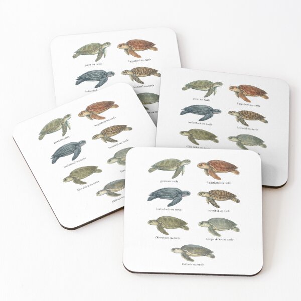 Item preview, Vintage Style Sea Turtle Species designed and sold by ArunDandiboina.
