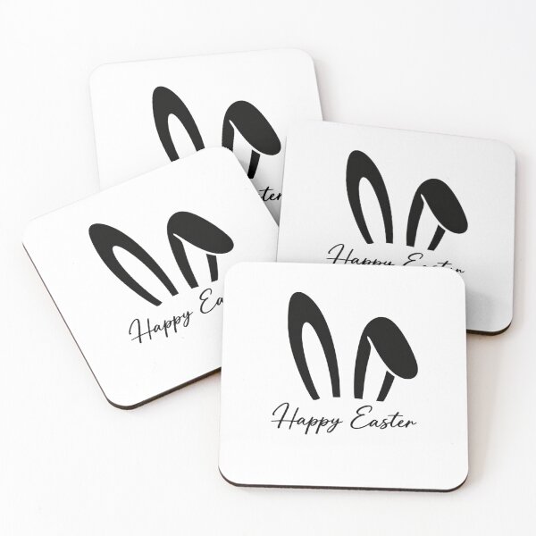 Item preview, Happy Easter Bunny Ears – Minimalist Easter Bunny Design designed and sold by DoodloraStudio.