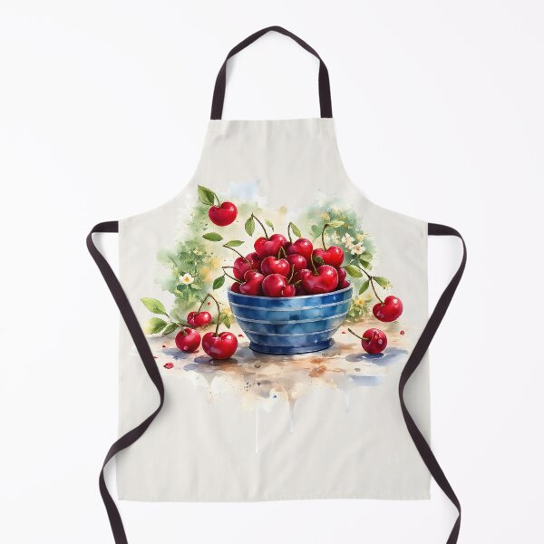 Item preview, Sweet Summer Cherries Watercolor Illustration designed and sold by blankTeeShirt.