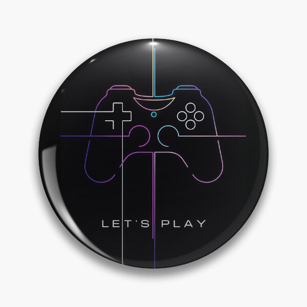 Item preview, Let’s Play Neon Controller – Minimal Gamer Aesthetic designed and sold by PosterFuel.