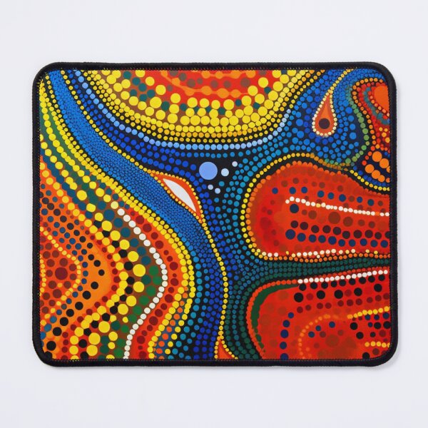 Item preview, Aboriginal Inspired Dot Art - An Eruption of Lava Beauty designed and sold by GrinGalore.