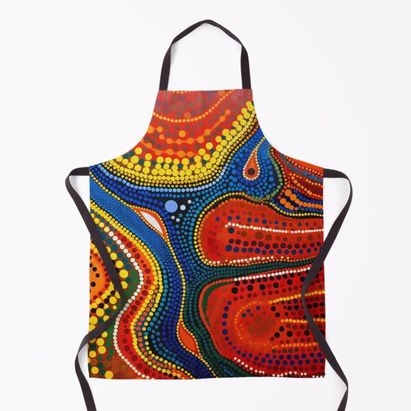 Item preview, Aboriginal Inspired Dot Art - An Eruption of Lava Beauty designed and sold by GrinGalore.