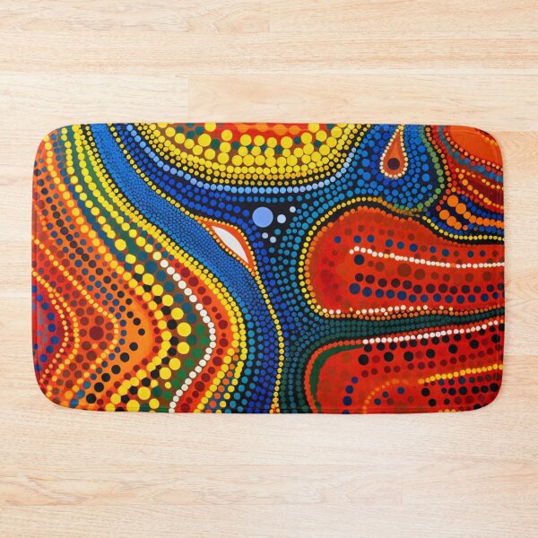Item preview, Aboriginal Inspired Dot Art - An Eruption of Lava Beauty designed and sold by GrinGalore.