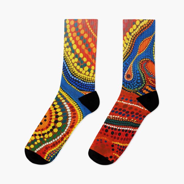 Item preview, Aboriginal Inspired Dot Art - An Eruption of Lava Beauty designed and sold by GrinGalore.