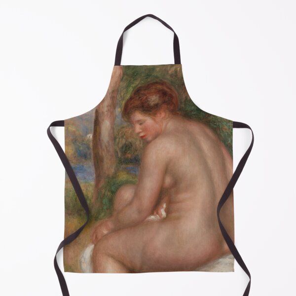 Item preview, Bather in Three Quarter View by Pierre-Auguste Renoir: Impressionist Nude Poster designed and sold by artofuniverse.