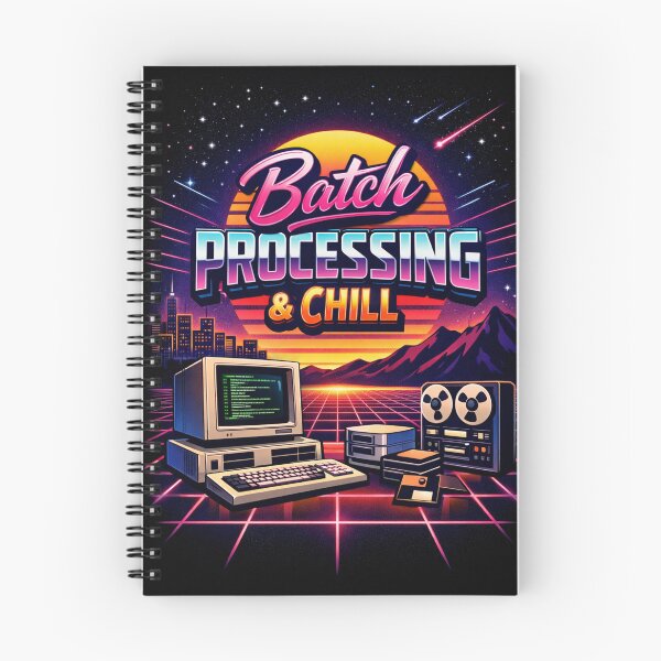 Item preview, Retro Computer Batch Processing & Chill Funny Coding designed and sold by craftedd.