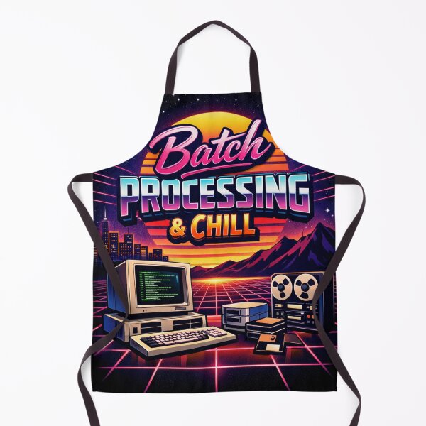 Item preview, Retro Computer Batch Processing & Chill Funny Coding designed and sold by craftedd.