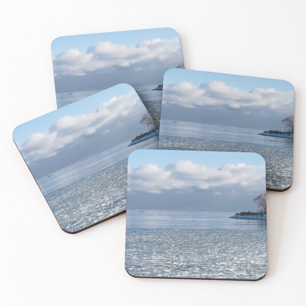 Item preview, Solo Kayaking - Serene Winter Lake Scene designed and sold by Georgia Mizuleva.