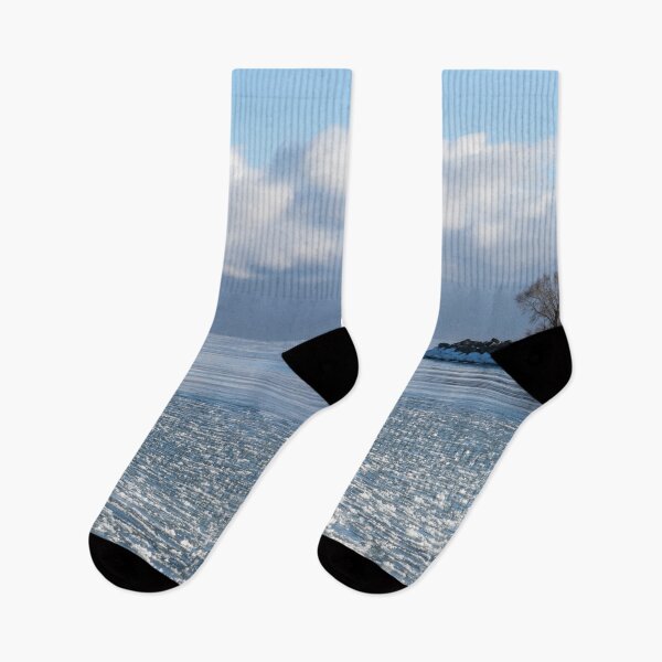 Item preview, Solo Kayaking - Serene Winter Lake Scene designed and sold by Georgia Mizuleva.