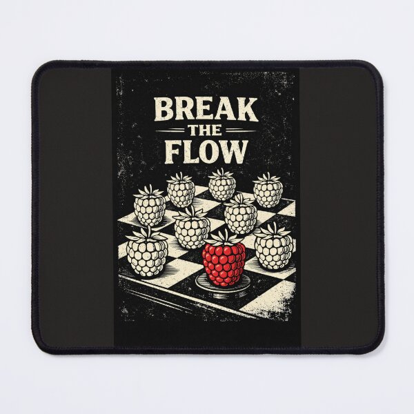 Item preview, Break the Flow – Retro Raspberry Chess Design designed and sold by VINTAGEPUNTEES.