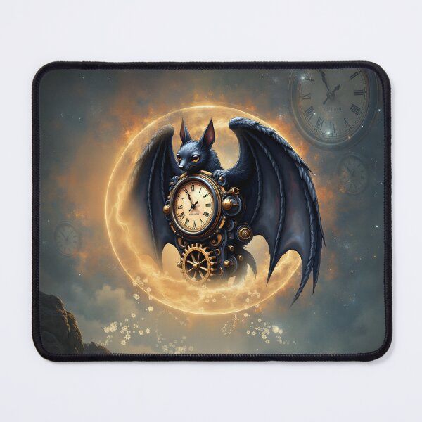 Item preview, Moonlit Timekeeper – Steampunk Bat of the Clockwork Realm designed and sold by nicky2342.