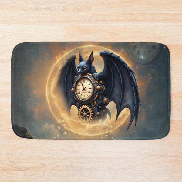 Item preview, Moonlit Timekeeper – Steampunk Bat of the Clockwork Realm designed and sold by nicky2342.